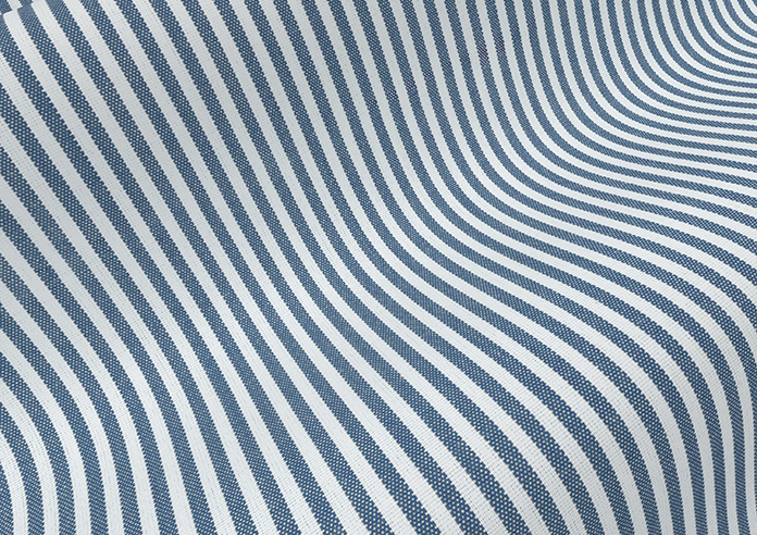 Nautical Stripes, Navy - Roman Blind - Image 4